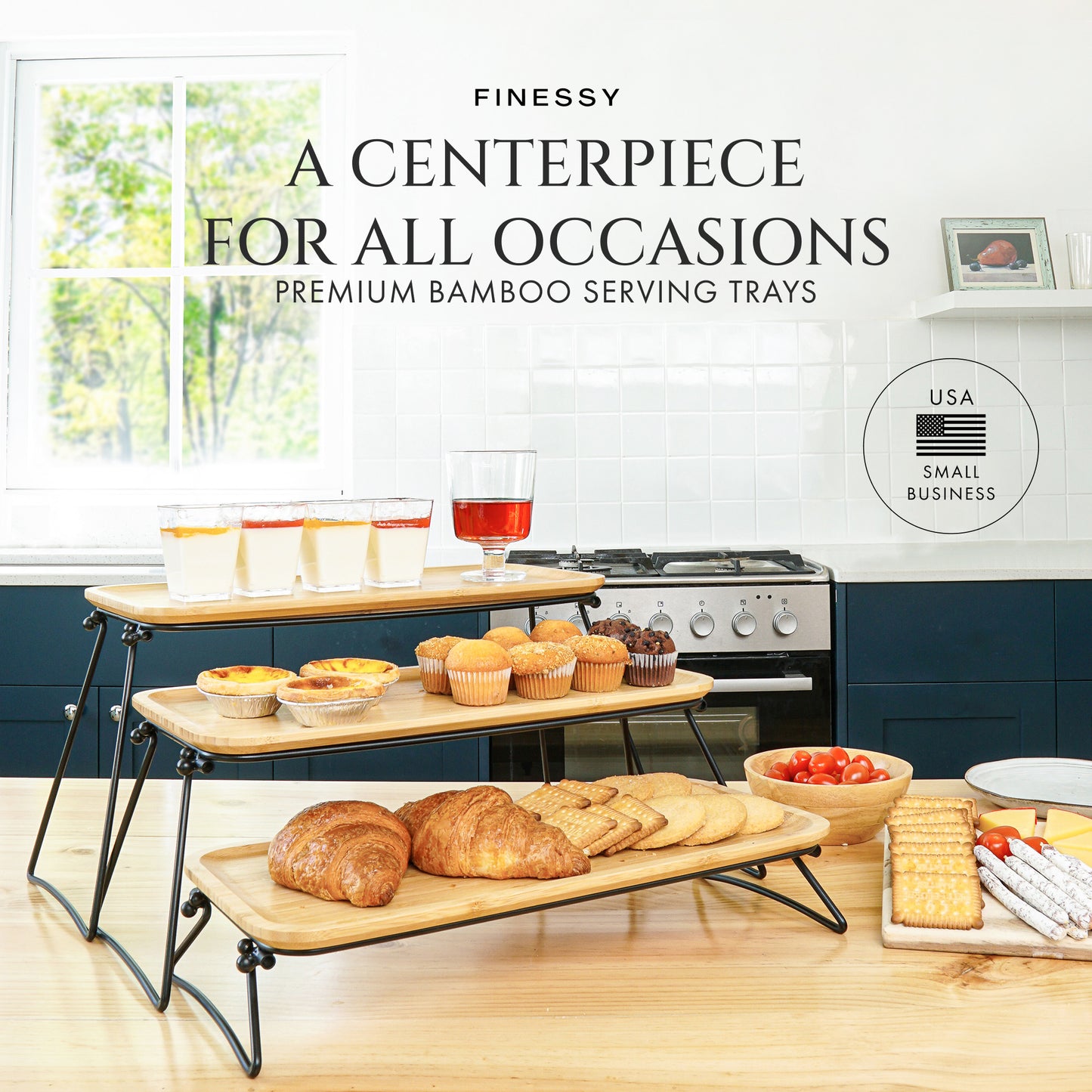 TIERED SERVING TRAYS & PLATTERS