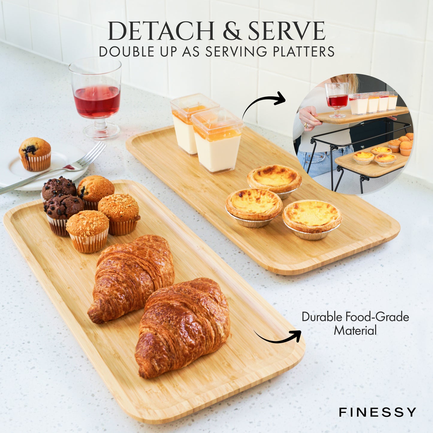 TIERED SERVING TRAYS & PLATTERS