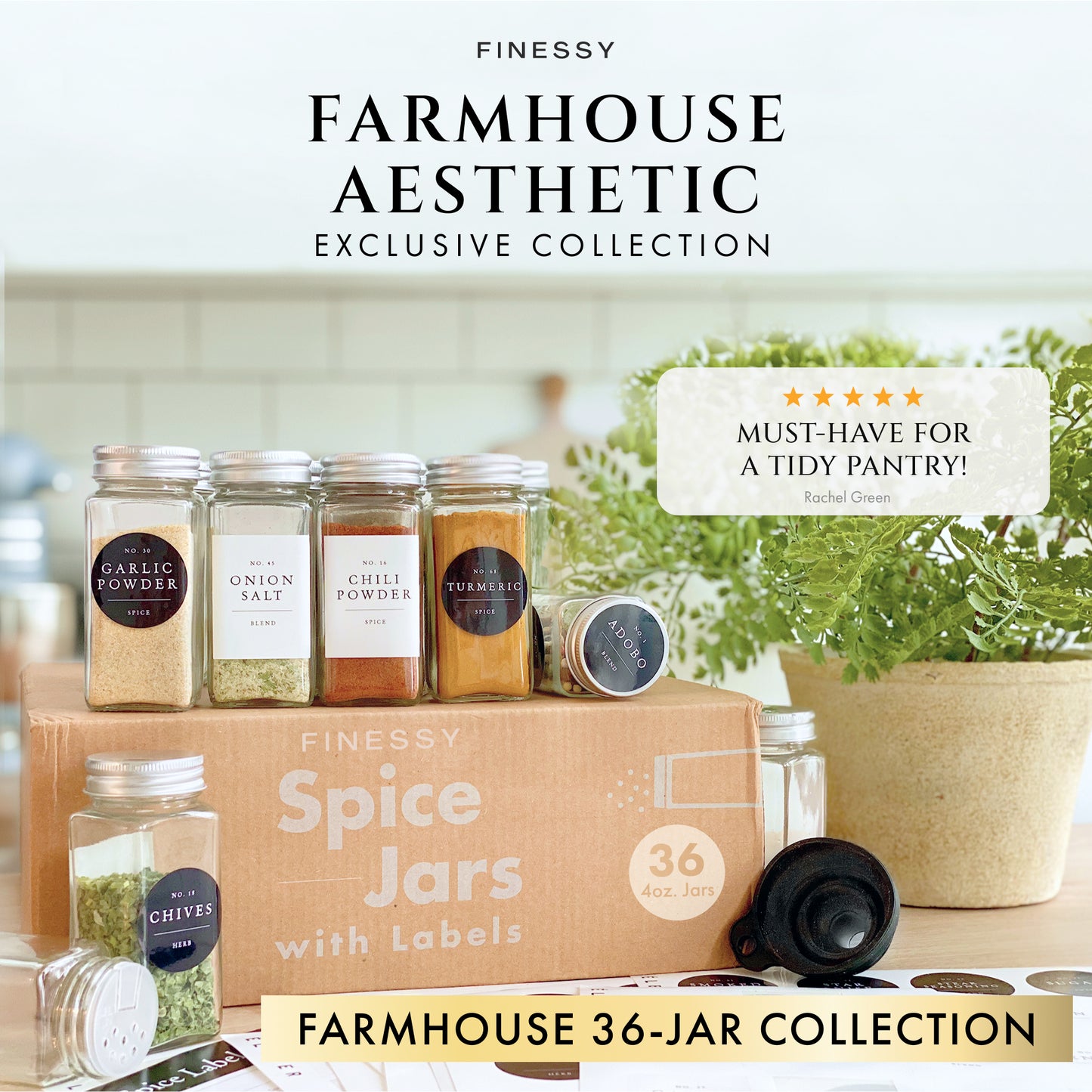 SPICE JARS WITH METAL LID