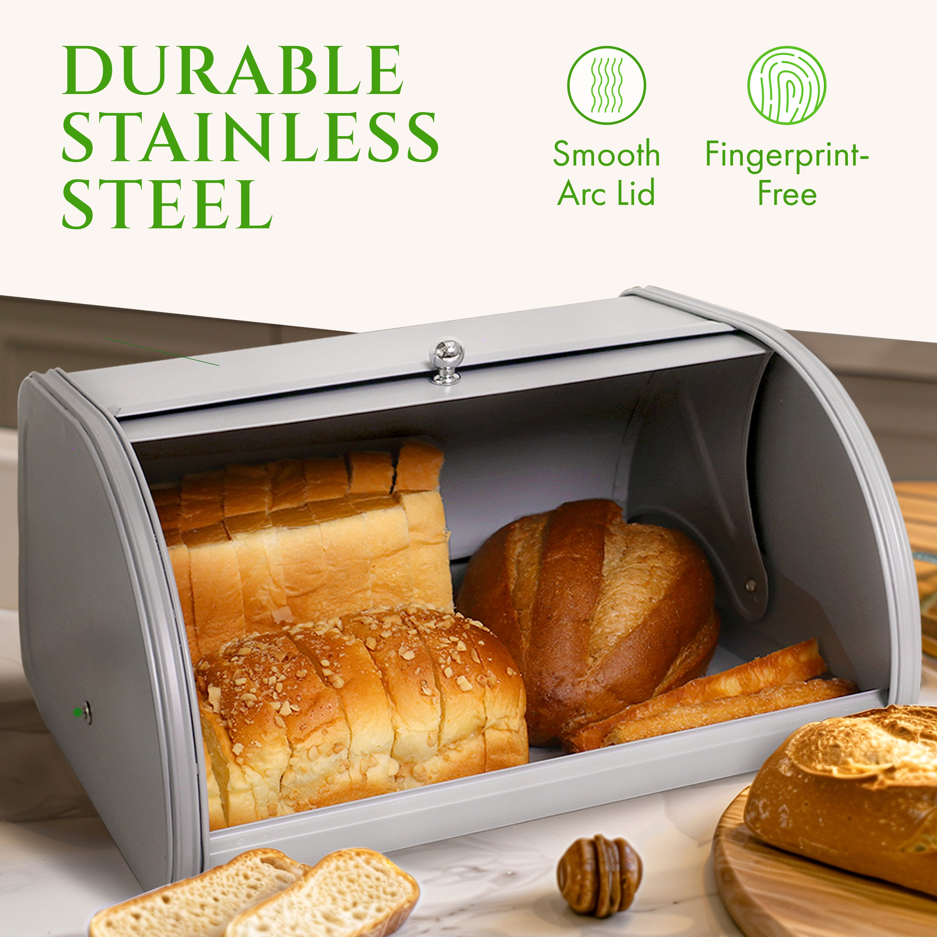 Farmhouse Bread Box for Kitchen Countertop, Bread Storage Container – FINESSY Farmhouse Bread Box for Kitchen Countertop, Bread Storage Container – FINESSY