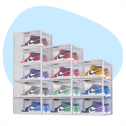 An elegant sneaker storage for sneakerheads allows your shoes, toys to be display in all their glory