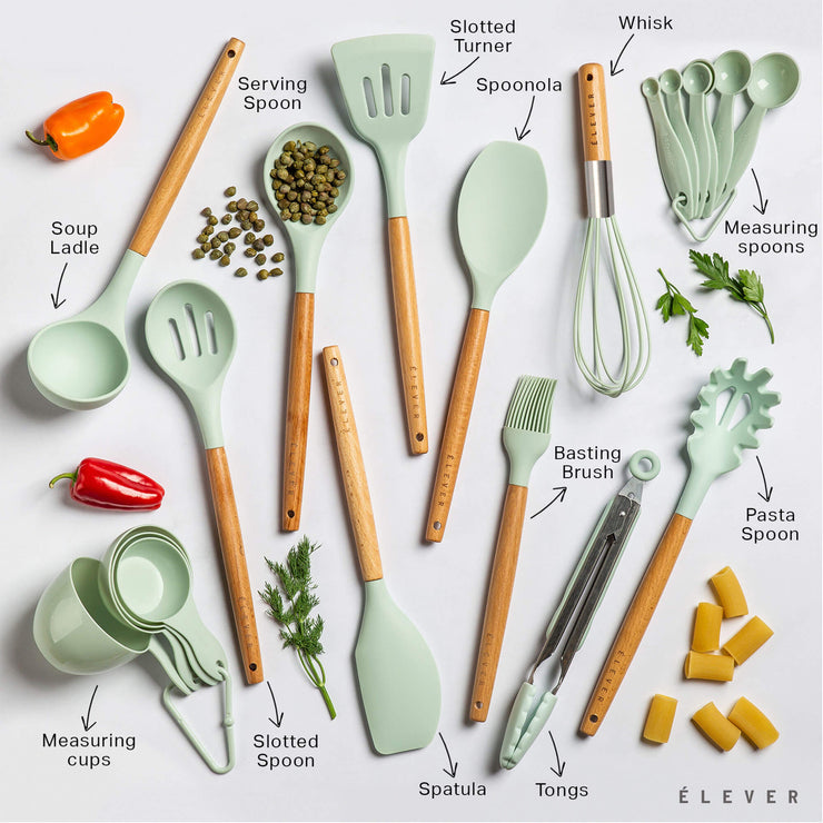 20 most popular and versatile silicone cooking utensils set