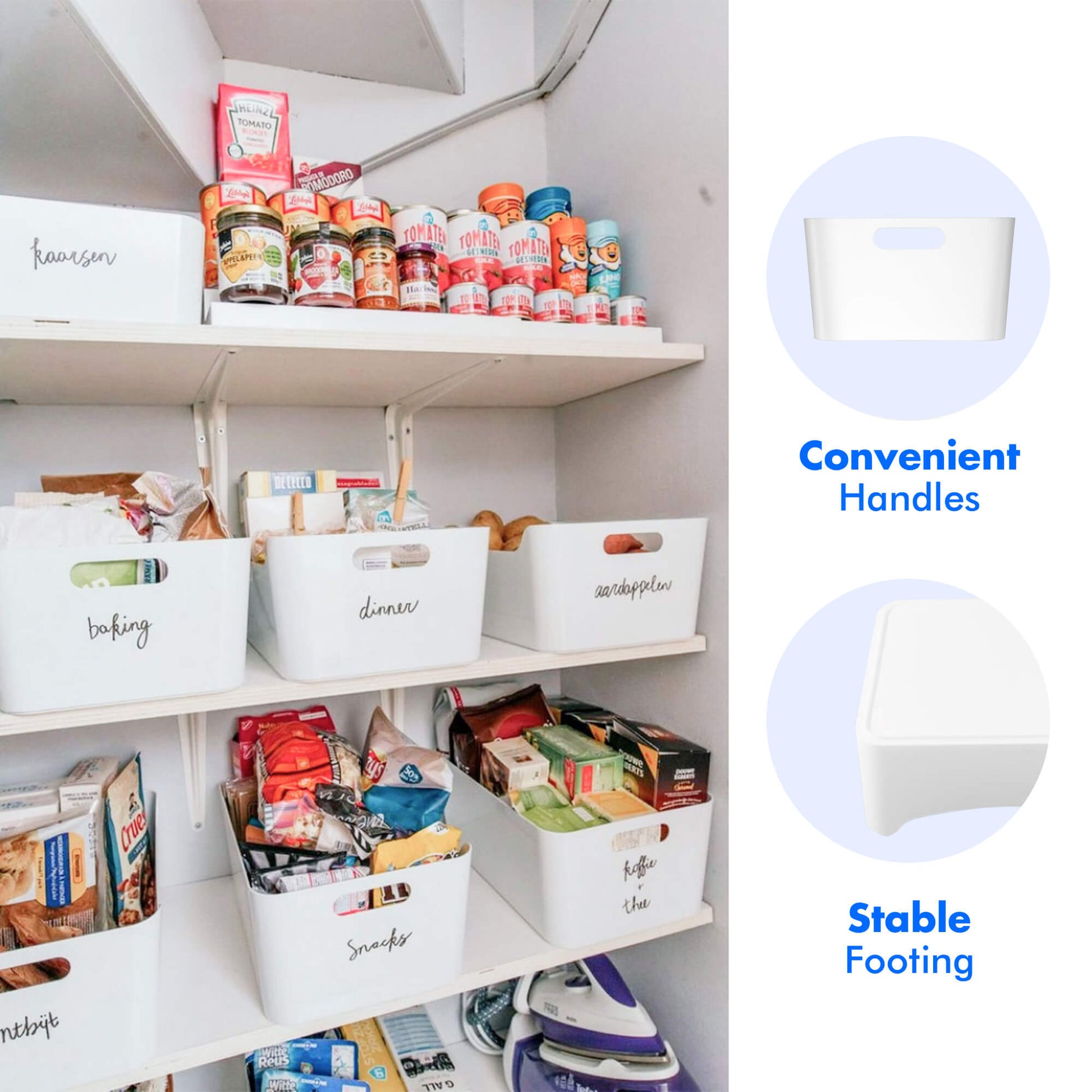 Pantry Storage Bins How To Organize Kitchen Cabinets Clean And